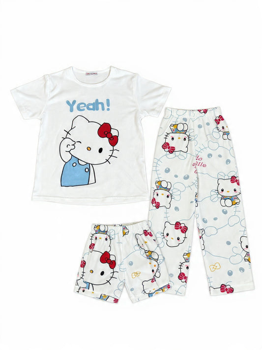 Conjunto de Pijama de hello kitty